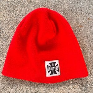 Red West Coast Choppers Beanie
